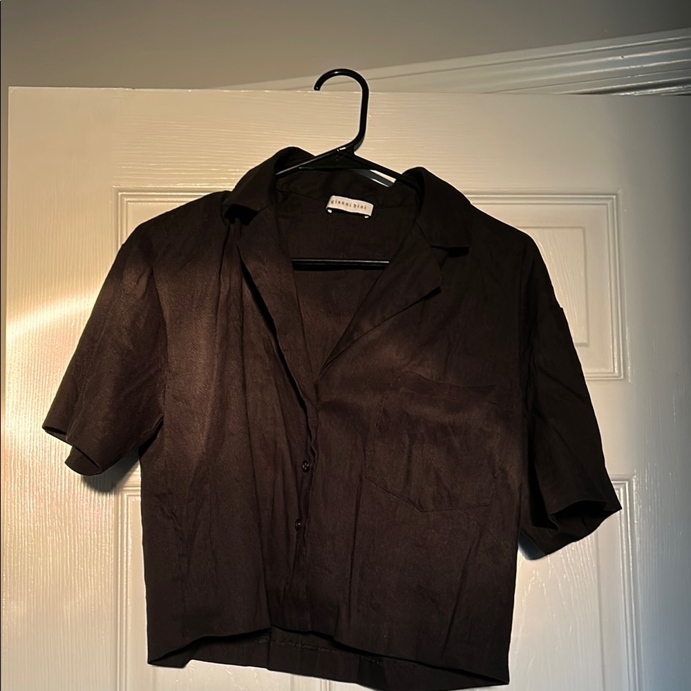 Gianni Bini Classic Black Shirt
